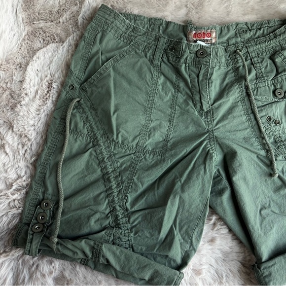 The Vintage Lace Up Cargo Y2K Shorts 🦎 by NoBo; Size 11 - Picture 3 of 9
